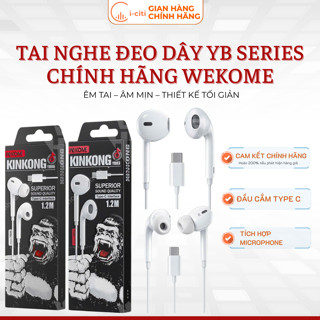 Siêu phẩm WEKOME Tai nghe có dây type C YB03/YB06- Bass cực êm - Thanh lịch, Chống rối dây